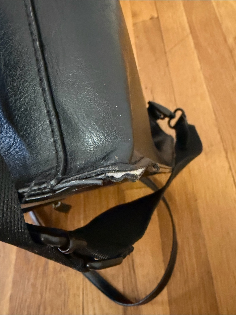 BEIS Black Large Work Tote with Detachable Shoulder Strap - Picture 6 of 7